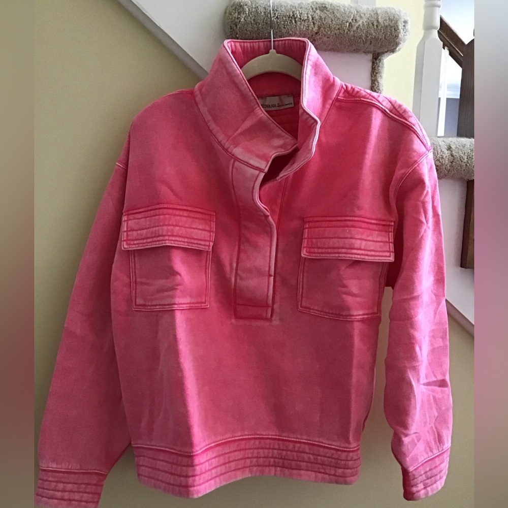 Zenana Outfitters Hot Pink Pullover Hoodie Sweatshirt